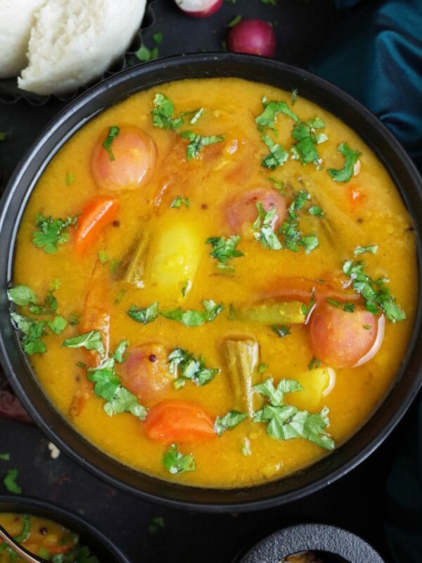 Vegetable Sambar – Vegan South Indian Lentils