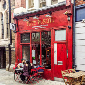 Facade of Fatt Pundit in covent garden, London