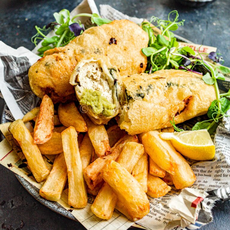 Tofish (Battered Tofu), Vegan Fish and Chips