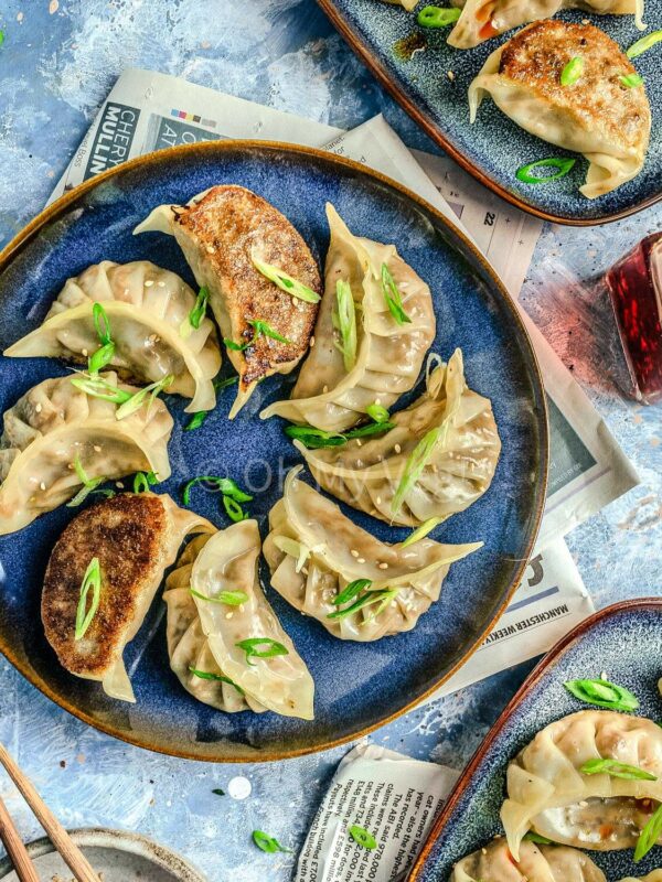 Vegetable Gyoza Potstickers, Japanese Vegan Dumplings