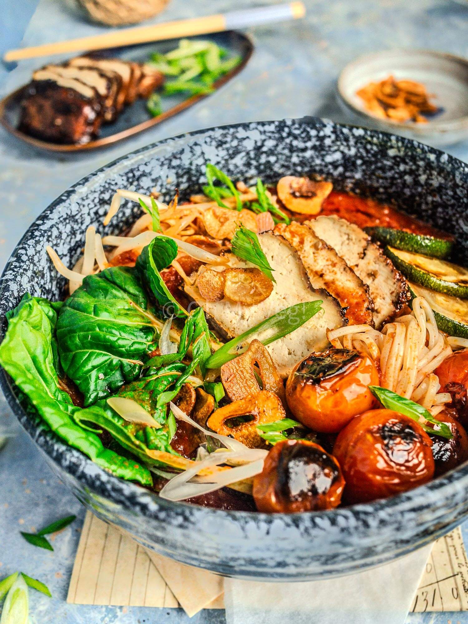 Spicy Tomato Ramen, Vegan