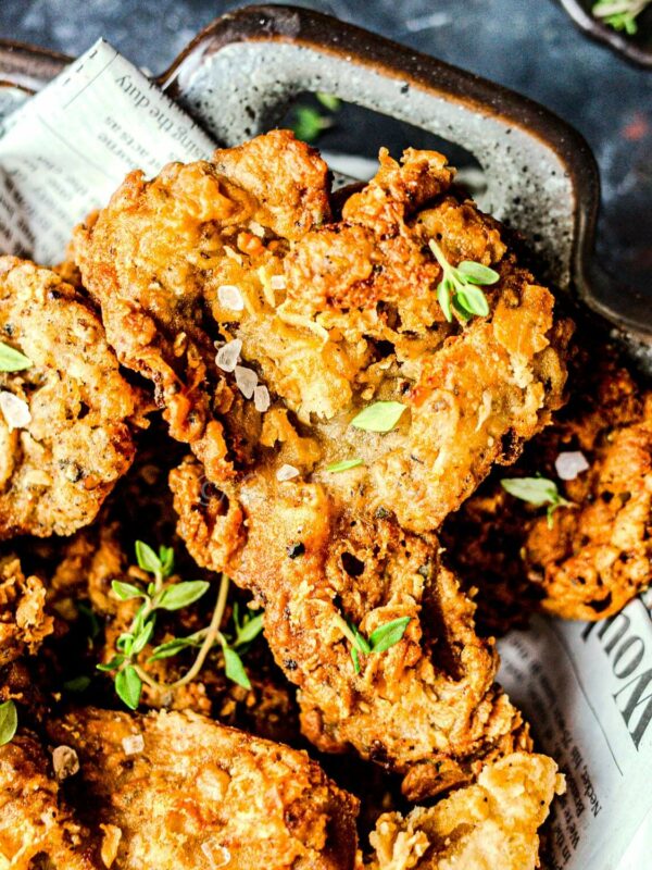 Vegan Fried Chicken from Oyster Mushrooms (KFC Copycat)