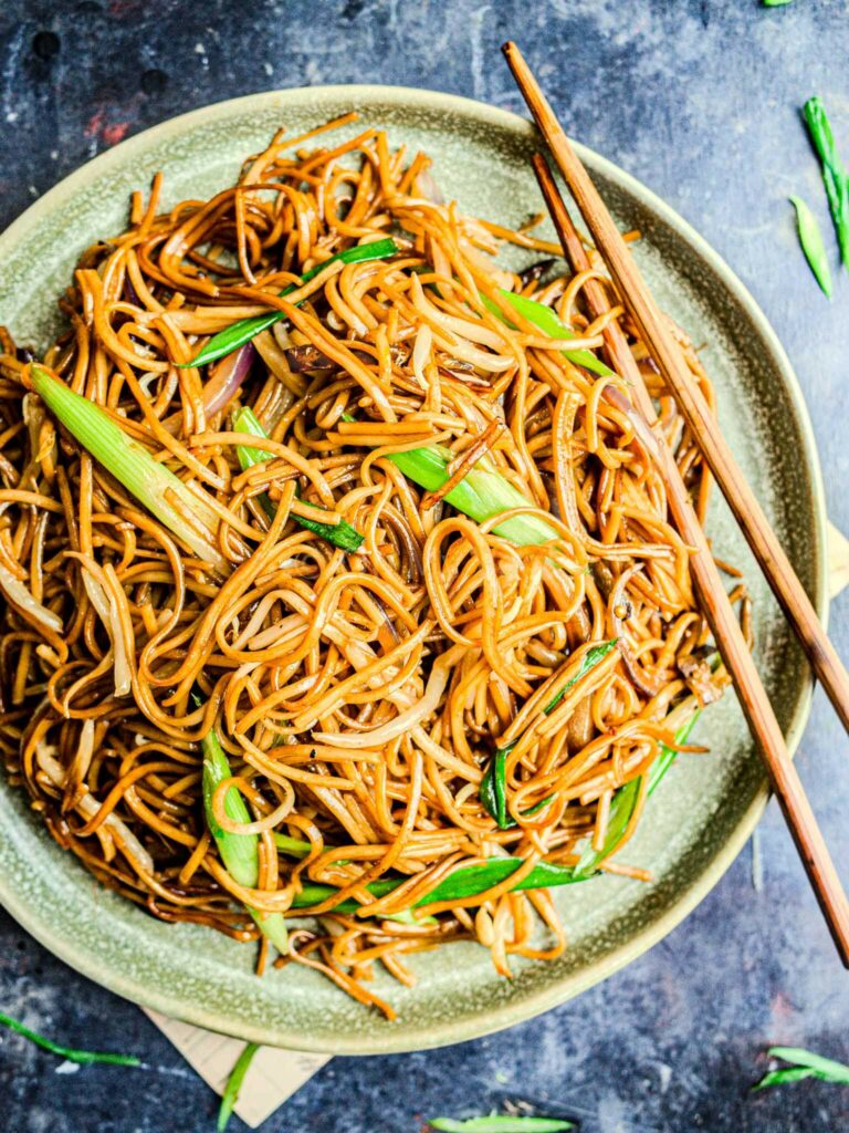Plain Chow Mein, Soy Sauce Fried Noodle Takeaway-Style