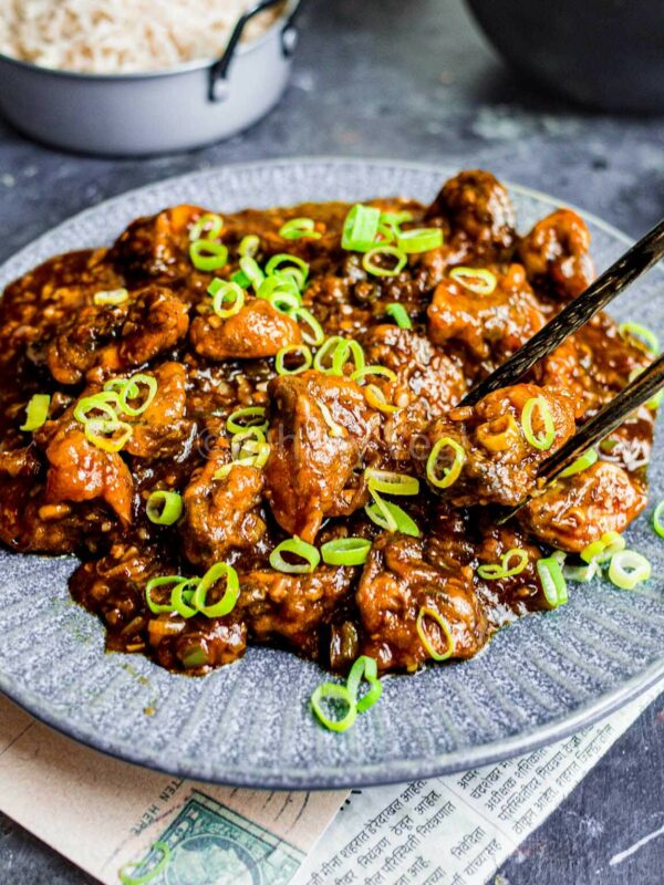 Mushroom Manchurian with Gravy