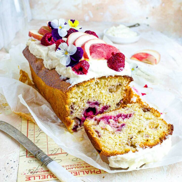 Peach Melba Cake