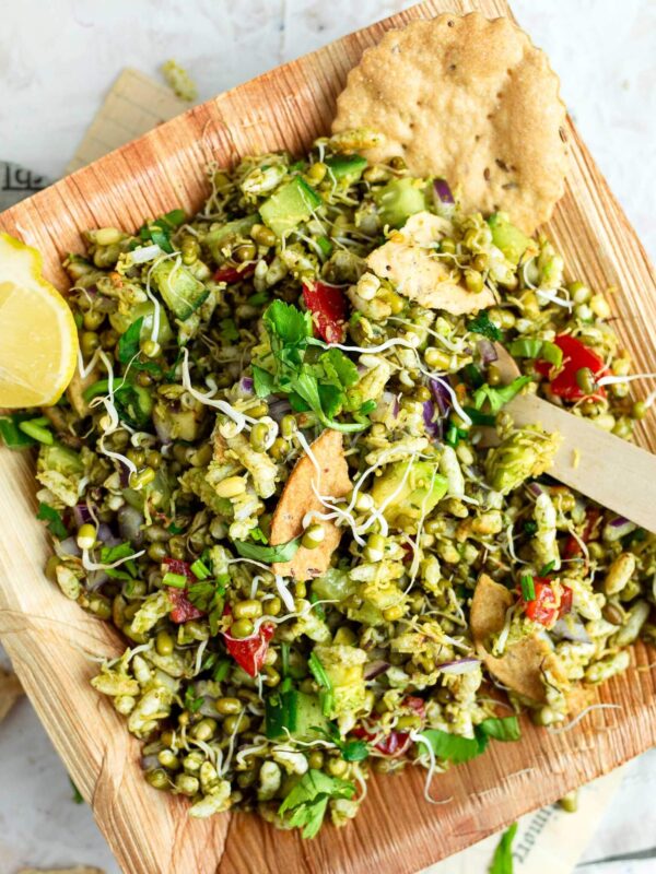 Sprouts Chaat (Sprouted Moong Dal Chaat)