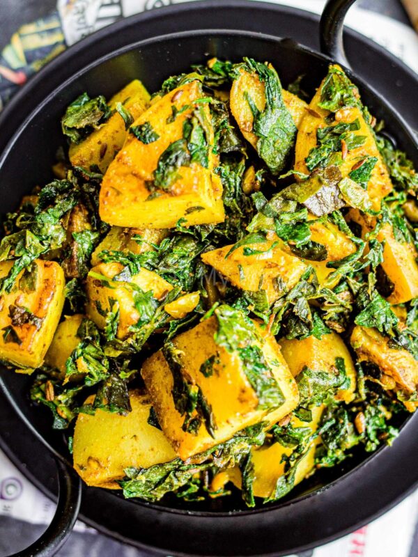 Aloo Methi Recipe, Fenugreek and Potato