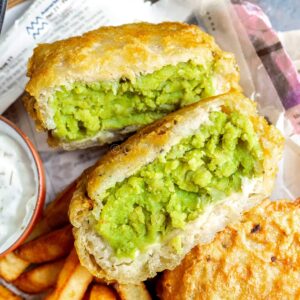 Mushy Pea Fritters, Chip Shop Style