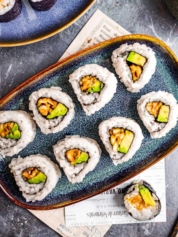 Peanut Avocado Rolls, Uramaki