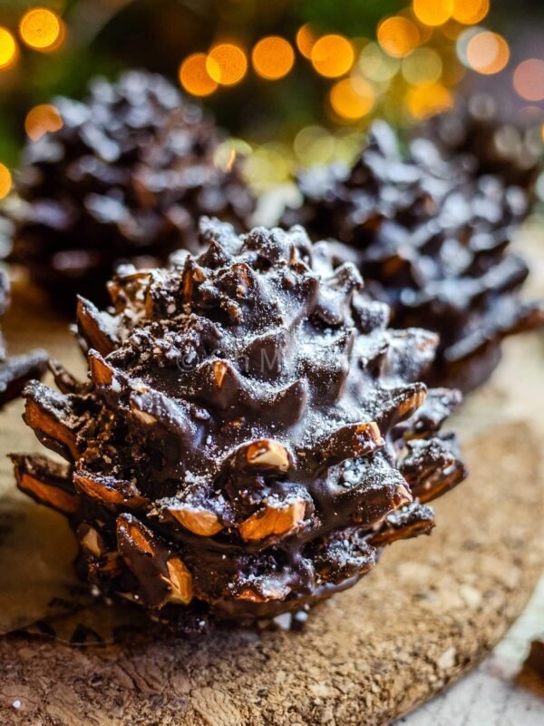 Pinecone Brownie (Christmas Chocolate Brownie Pinecones)