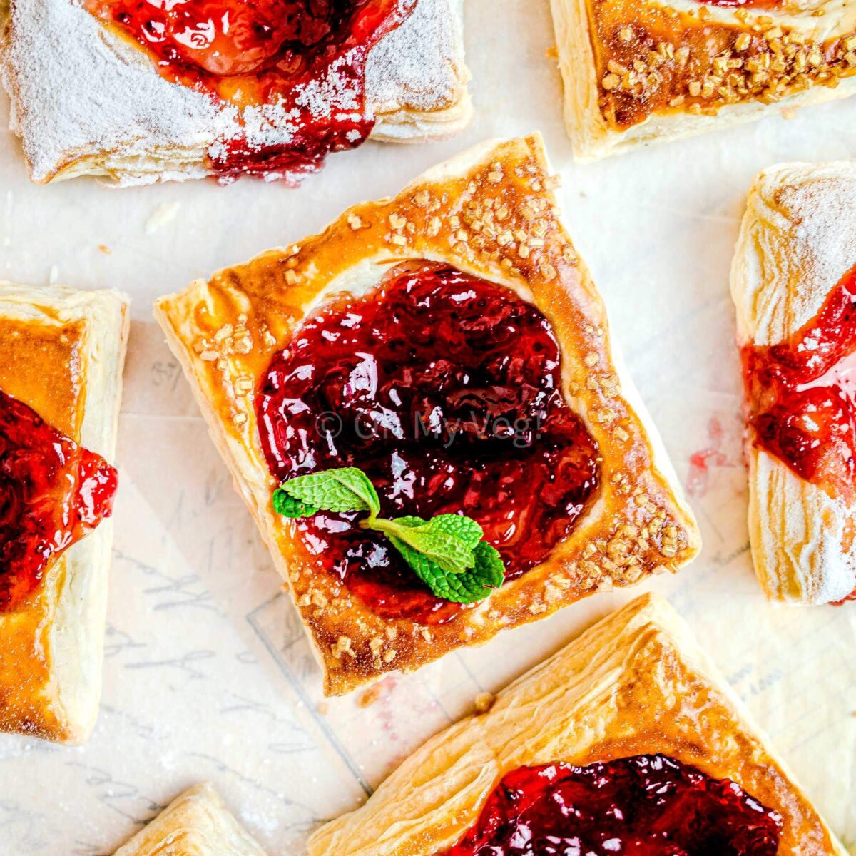 Puff Pastry Jam Tarts