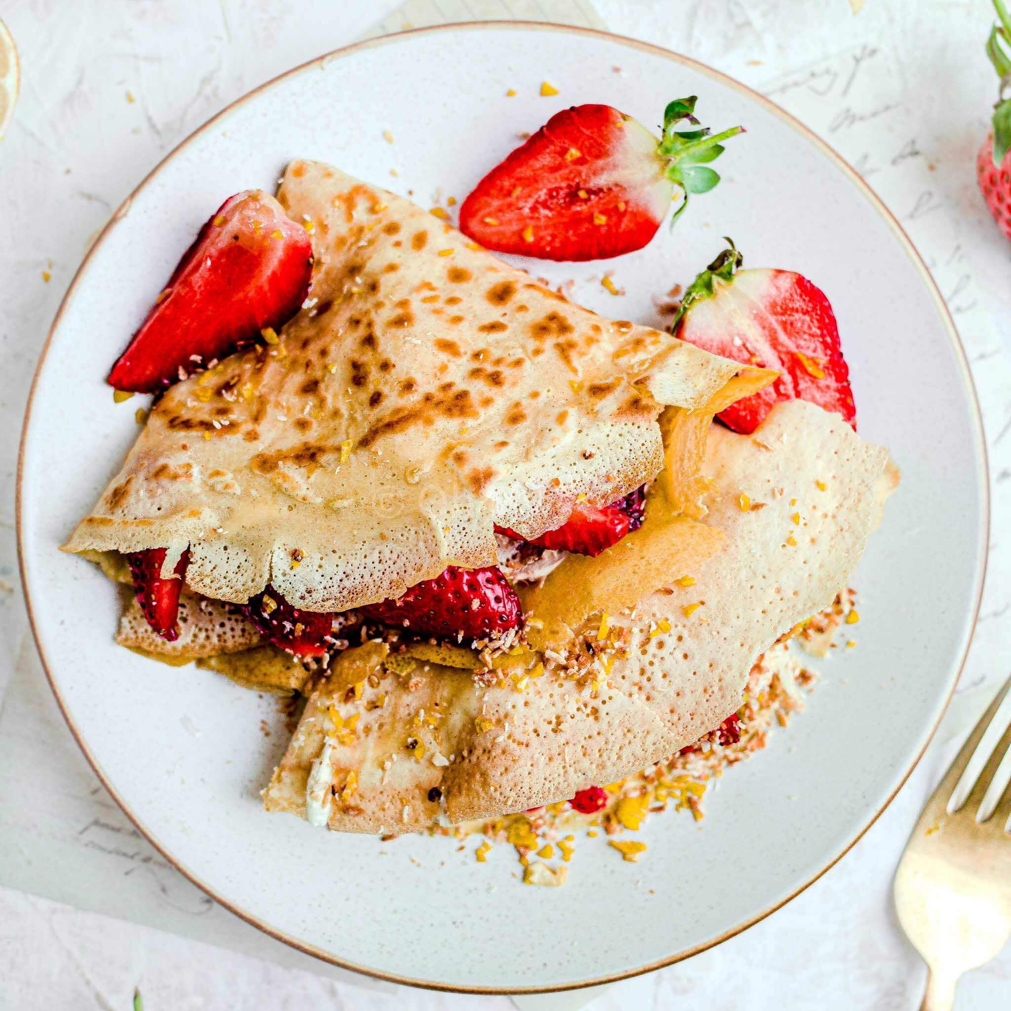 Dairy Free Coconut Milk Crepes