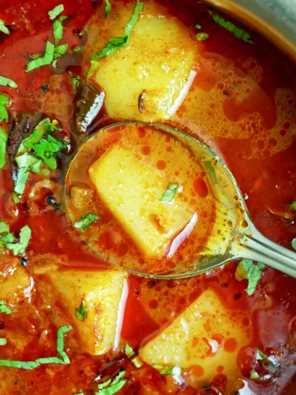 Batata Rassa Bhaji, Maharashtrian Potato Curry