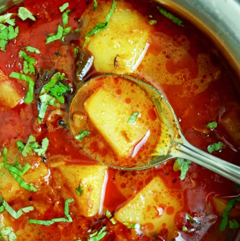 Batata Rassa Bhaji, Maharashtrian Potato Curry