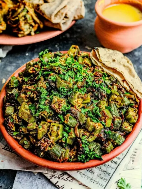 Vegan Okra Curry, Indian Bhindi Masala