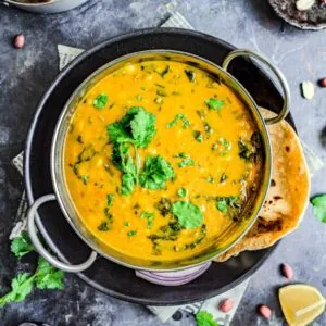 Dal Bhaji, Maharashtrian Lentil and Spinach Curry